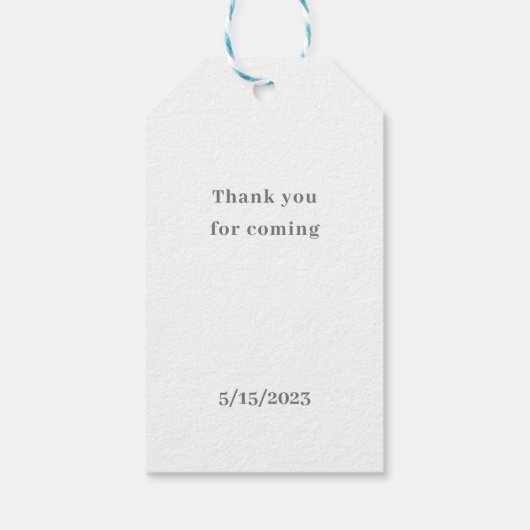 第1聖餐式，ベージュ第1聖式 ギフトタグ (裏面)