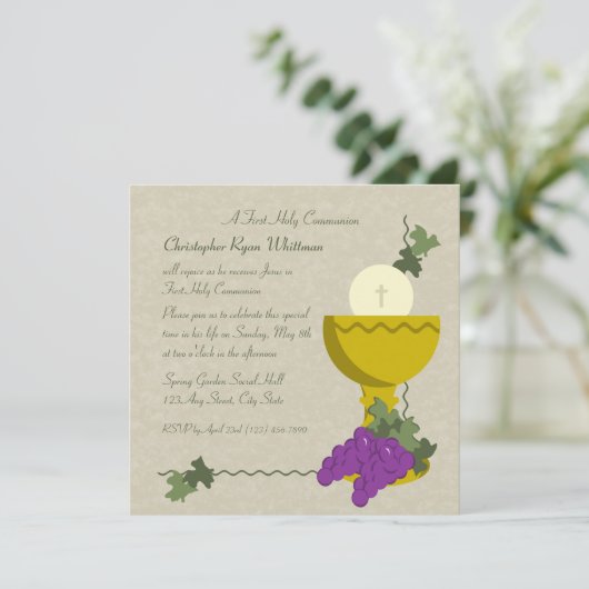 第1聖餐式 招待状 (スタンド正面)