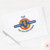 第1航空旅団ベトナム"ゴールデンホークス" 長方形シール (封筒)