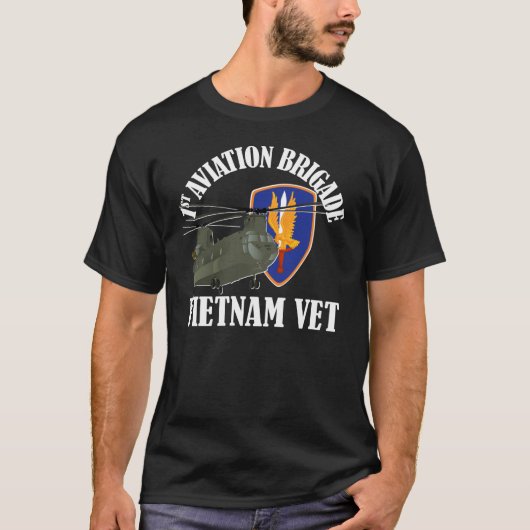 第1航空BDE -ベトナムCH-47 Tシャツ (正面)