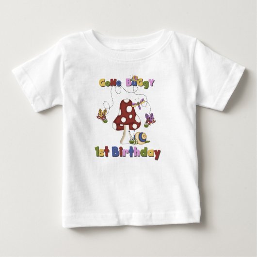 第1虫の誕生日 ベビーTシャツ (正面)