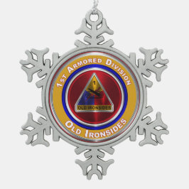 第1装甲分割記念クリスマス スノーフレークピューターオーナメント