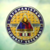 第1装甲師団アフガニスタン退役軍人 ウィンドウサイン (シート3)