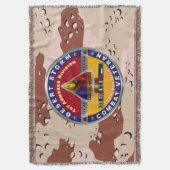 第1装甲師団デザートストーム退役軍人 スローブランケット (正面縦)