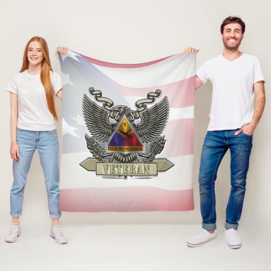 第1装甲師団退役軍人 フリースブランケット (インサイチュ)