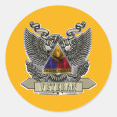 第1装甲師団"オールド・アイアンサイド"のベテラン ラウンドシール (正面)