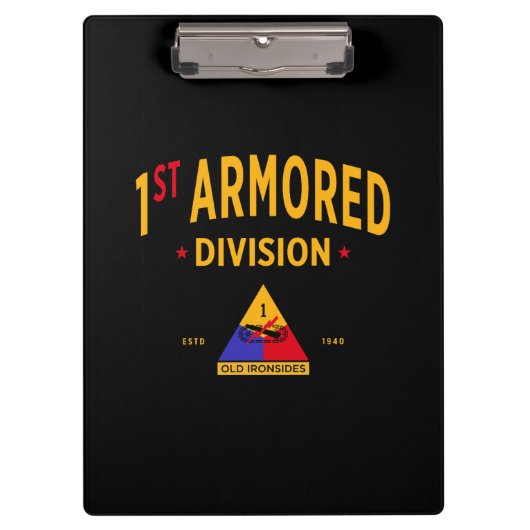第1装甲師団「オールド・アイアンサイド」 クリップボード (正面)