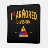 第1装甲師団「オールド・アイアンサイド」 セラミックオーナメント (左)