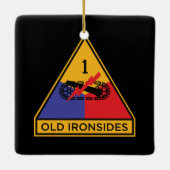 第1装甲師団「オールド・アイアンサイド」 セラミックオーナメント (裏面)