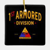 第1装甲師団「オールド・アイアンサイド」 セラミックオーナメント (正面)