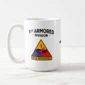 第1装甲師団「古い装甲」バッジ コーヒーマグカップ (左)