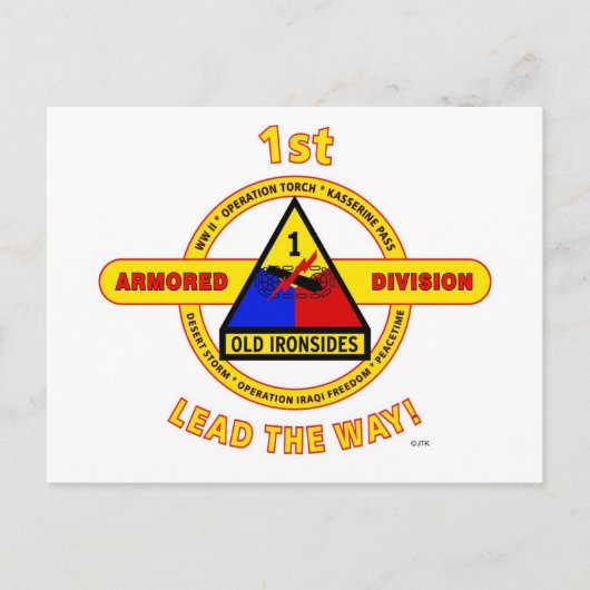 第1装甲師団「古い装甲」 ポストカード (正面)