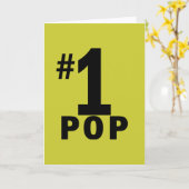 第1製品ポップ・アートの数 カード (黄色い花)