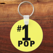 第1製品ポップ・アートの数 キーホルダー (正面)