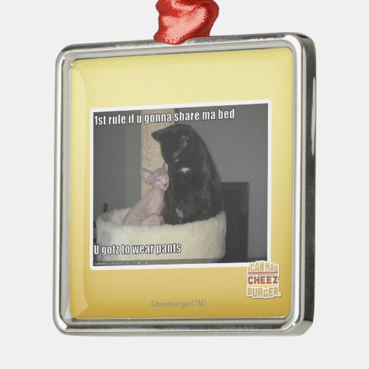 第1規則maのベッドを共有することを行くuなら メタルオーナメント (左)