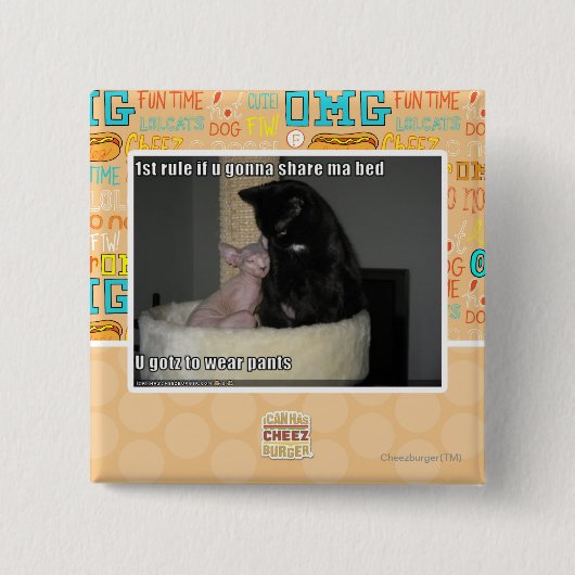 第1規則maのベッドを共有することを行くuなら 缶バッジ (正面)