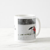 第1言うこと誇りを持ったな雪だるま: メリークリスマス! 幸せ… コーヒーマグカップ (正面右)