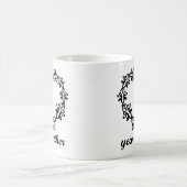 第1記念日マグ一緒の1年のハートのギフトの コーヒーマグカップ (中央)