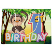 第1誕生会のカスタムをまねて下さい ラージペーパーバッグ (正面)