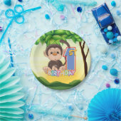 第1誕生会猿 ペーパープレート (パーティー)