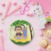 第1誕生会猿 ペーパープレート (パーティー)