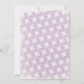 第1誕生日くるみ割り雪片の水色 招待状 (裏面)