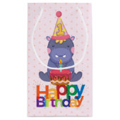 第1誕生日のカバ スモールペーパーバッグ (裏面)