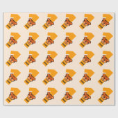 第1誕生日のトラ1歳 ラッピングペーパー (フラット)