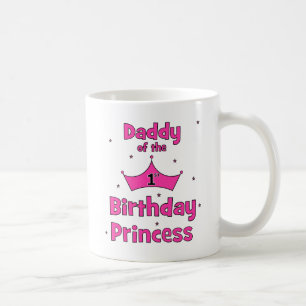 第1誕生日のプリンセスのお父さん! コーヒーマグカップ