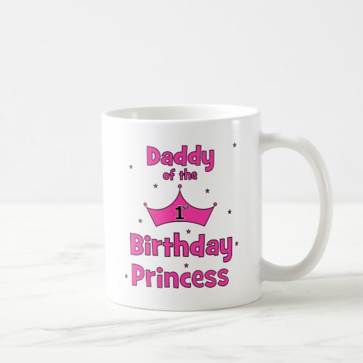 第1誕生日のプリンセスのお父さん! コーヒーマグカップ (右)