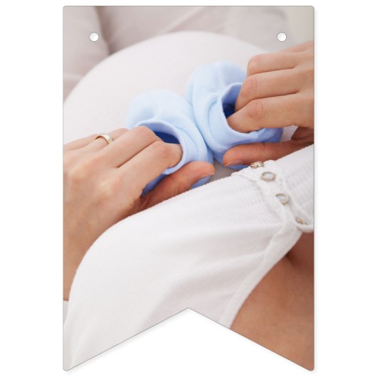 第1誕生日の写真の最初ベビーのパーティーは所有します作成します バンティングフラッグ (第3の旗)