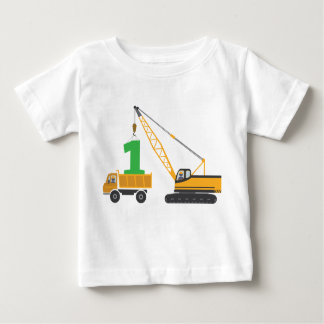 第1誕生日の建築のティー ベビーTシャツ