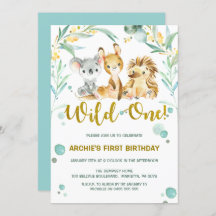 第1誕生日の招待状|のオーストラリア人のブッシュベビー