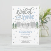 第1誕生日の招待状、野生の1招待を冒険して下さい 招待状 (スタンド正面)