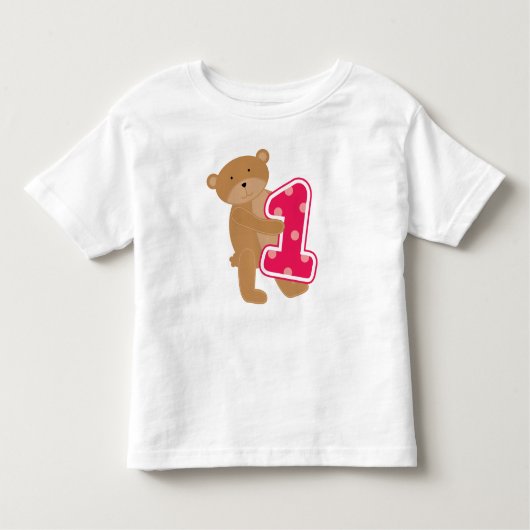 第1誕生日のTシャツおよびギフトに耐えて下さい トドラーTシャツ (正面)