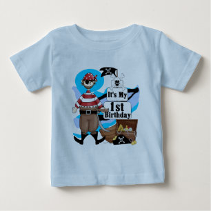 第1誕生日のTシャツおよびギフトを略奪して下さい ベビーTシャツ