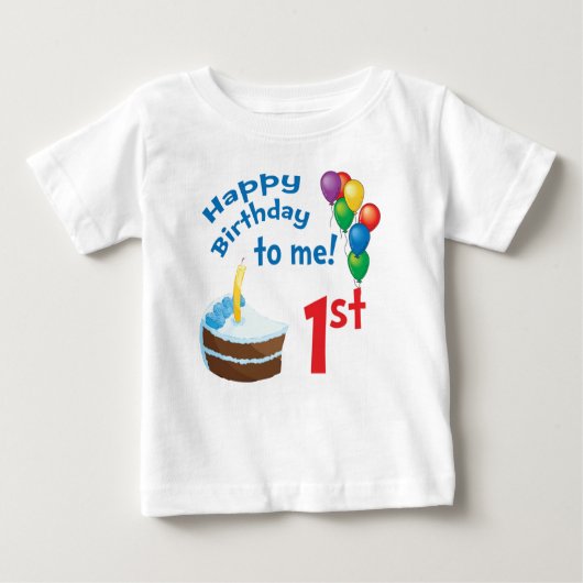 第1誕生日のTシャツ ベビーTシャツ (正面)