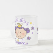 第1誕生日のTwincessのマグ フロストグラスマグカップ (正面左)