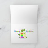 第1誕生日は女の子か男の子のために個人化なります カード (内部)