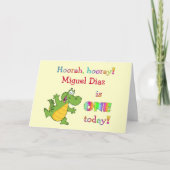 第1誕生日は女の子か男の子のために個人化なります カード (正面)