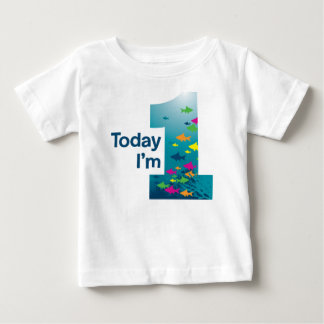 第1誕生日を採取して下さい ベビーTシャツ