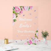 第1誕生日アクリルの歓迎サイン アクリルサイン (ウェディング)