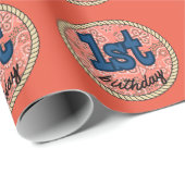 第1誕生日ウエスタンロデオステッカー ラッピングペーパー (ロールコーナー)