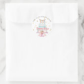 第1誕生日ウォーターカラーケーキ ラウンドシール (バッグ)