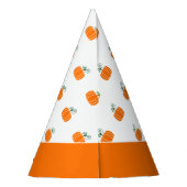 第1誕生日カボチャ男女兼用模様  パーティーハット (裏面)