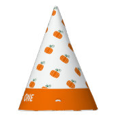 第1誕生日カボチャ男女兼用模様  パーティーハット (右)