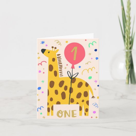 第1誕生日カード カード (正面)