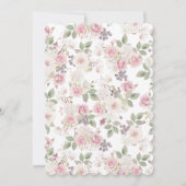 第1誕生日ガールハイチェアバンティング 招待状 (裏面)