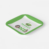 第1誕生日ゴルフパルテパーソナライズされたィ写真 ペーパープレート (傾斜あり)