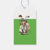 第1誕生日ゴルフフォパーソナライズされたト ギフトタグ (裏面)